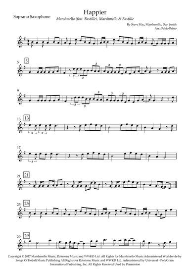 Happier (arr. Fabio Britto)