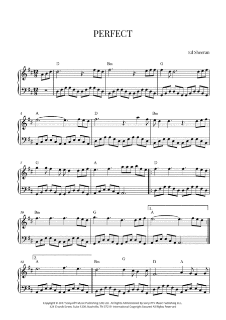 Perfect (arr. Cadenza Editions)