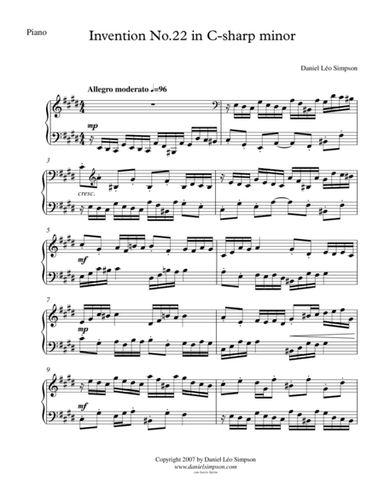 Invention No.22 in C-sharp minor