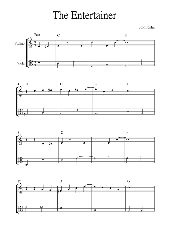 The Entertainer (arr. Jackson Spindler)
