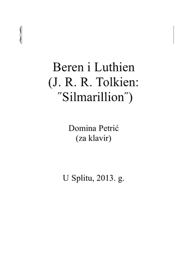 Beren and Luthien (from Tolkien´s Silmarillion)