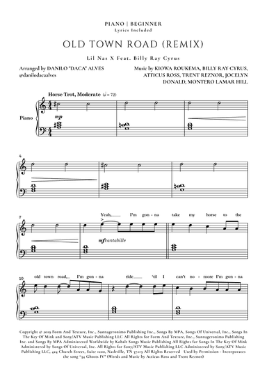 Old Town Road (remix) (arr. Danilo "Daca" Alves)