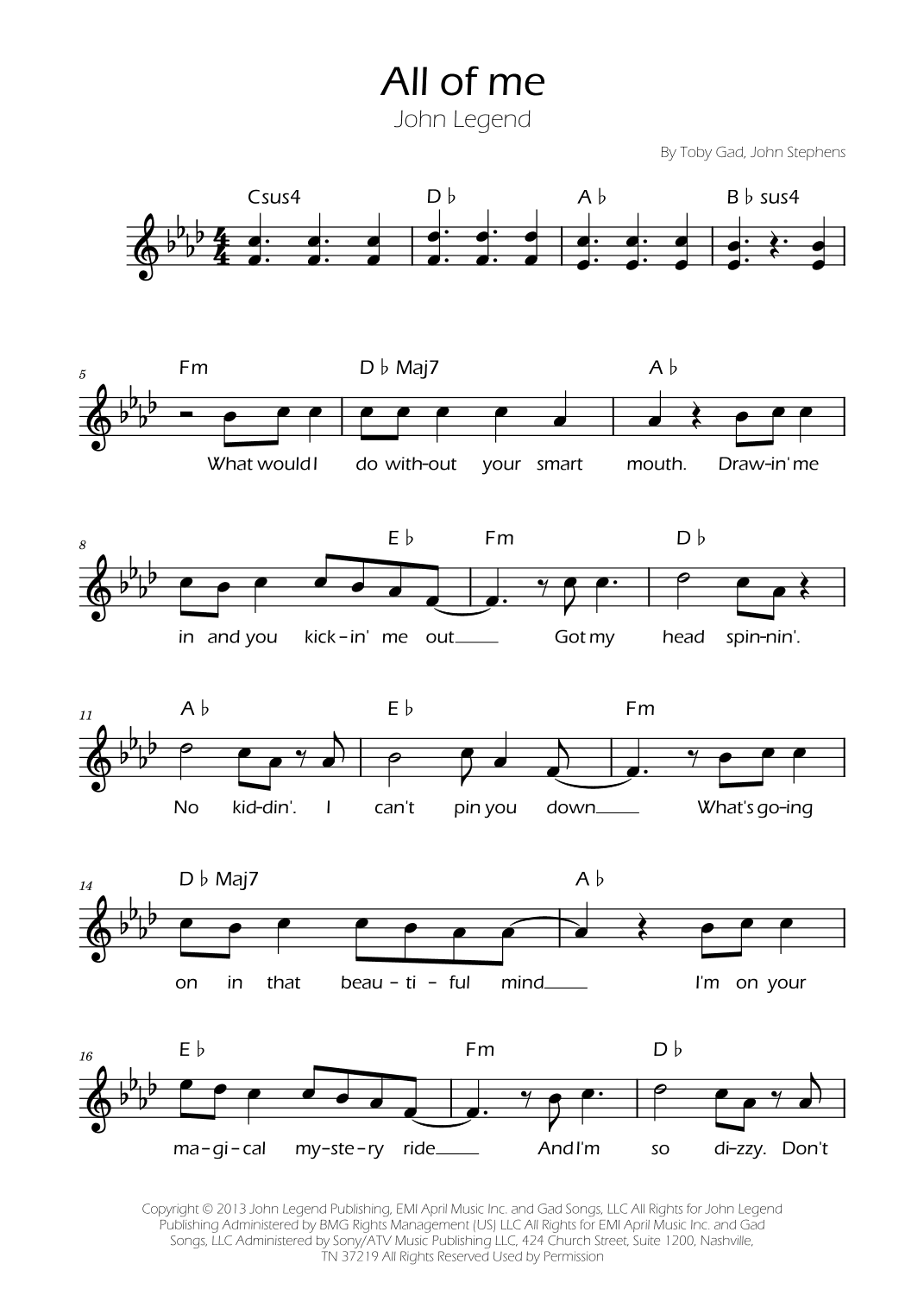 All Of Me (arr. Ygor Nunes)