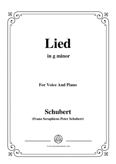 Schubert-Lied(Mutter geht durch ihre Kammern),D.373,in g minor,for Voice&Piano (arr. MSM)