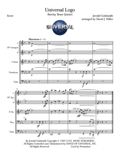 Universal Logo (arr. David J. Miller)