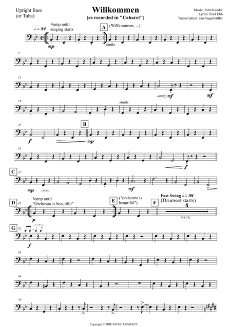 Willkommen (arr. Jan Angermüller)