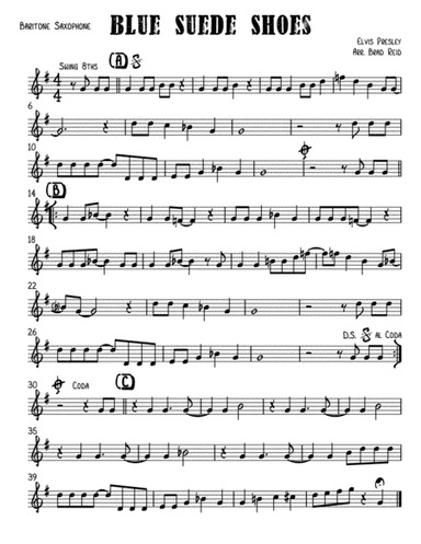 Blue Suede Shoes (arr. Brad Reid)