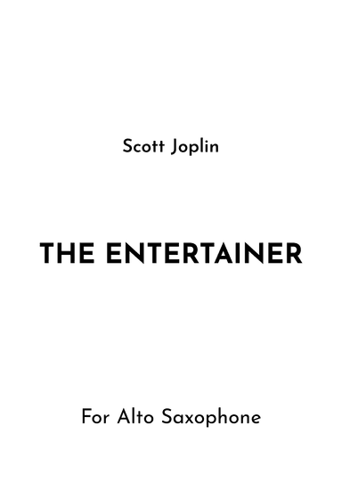 The Entertainer (arr. Jireh J.)