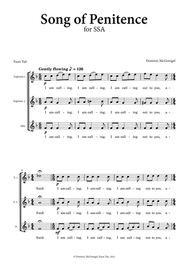 Song of Penitence (SSA)