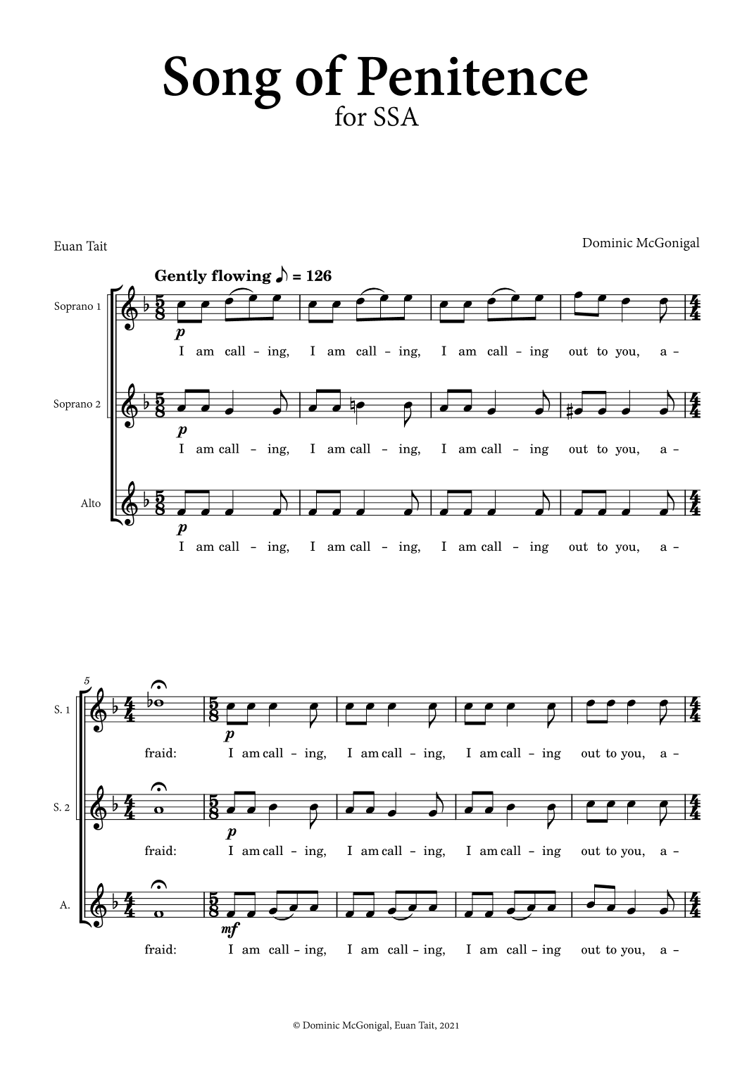 Song of Penitence (SSA)