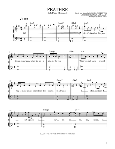 Feather (arr. Frank Pisani)