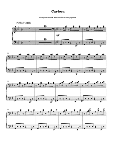 Carioca-piano (arr. Ester Alessandrini)
