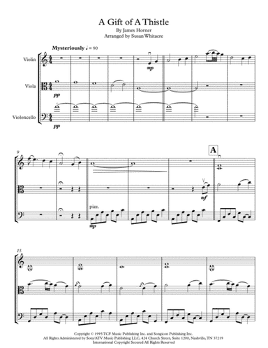 A Gift Of A Thistle (arr. Susan Whitacre)