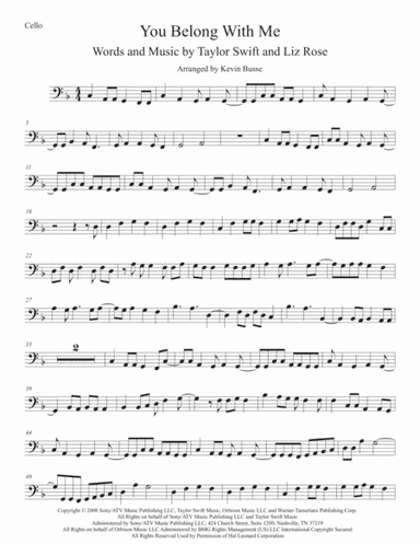 You Belong With Me (arr. Kevin Busse)
