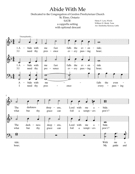 Abide With Me (arr. Kimberley Ramsay Little)