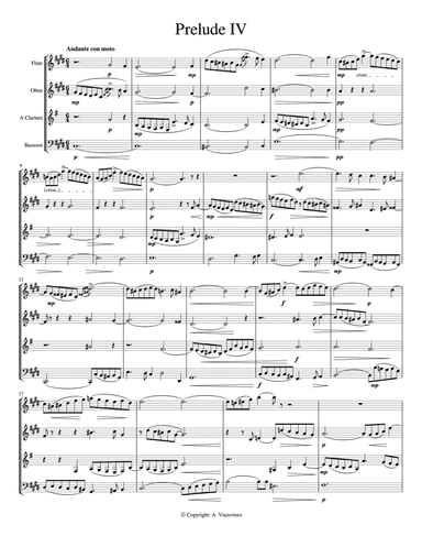 Bach - Prelude IV, BWV 849 (from Well-Tempered Clavier) (arr. Alexander Viazovtsev)