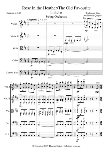 Rose in the Heather/ The Old Favorite (Irish Jigs) (arr. Thomas Quigley)