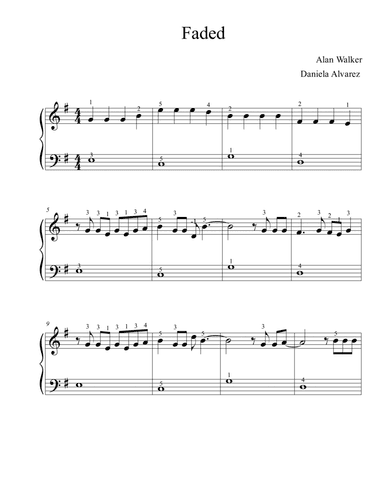 Faded (arr. Daniela Álvarez)
