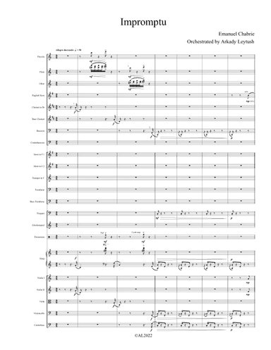 E. Chabrier - Impromptu, orchestrated by A. Leytush
