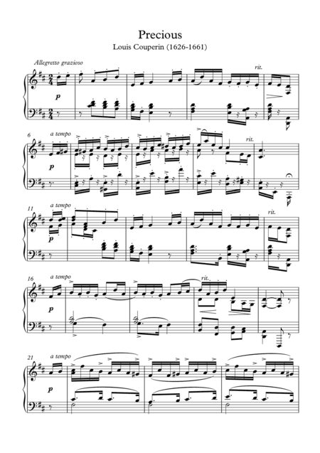 Precious (arr. PianoSheetNow)