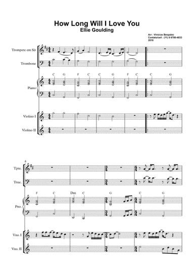 How Long Will I Love You (arr. vinicius silva bespalec)