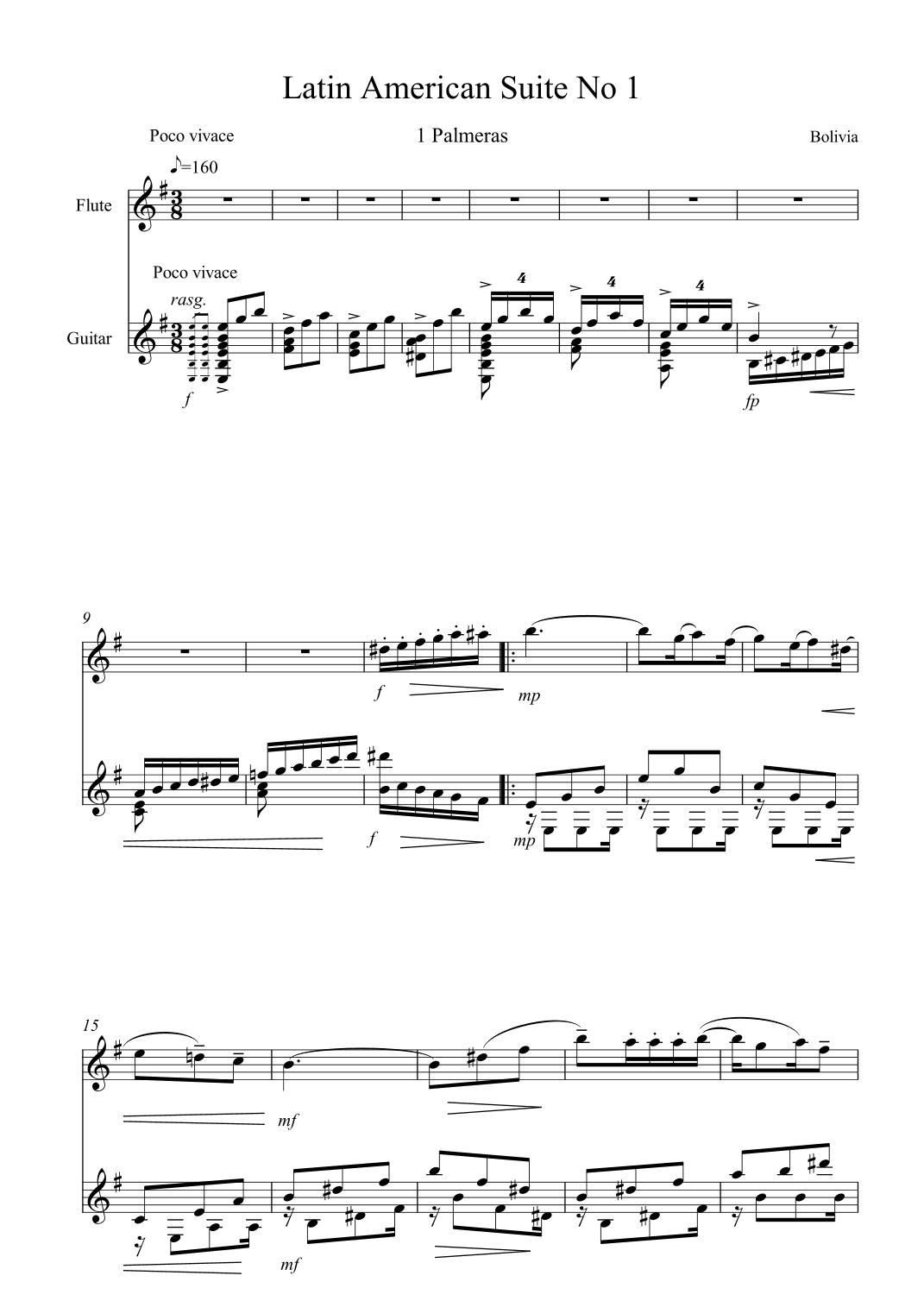 Latin American Suite No. 1 (arr. Michael James REGAN)