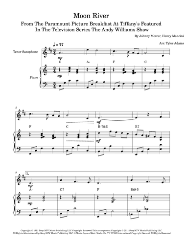 Moon River (arr. Tyler Adams)