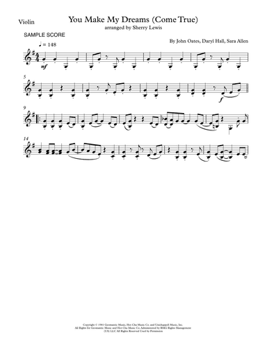 You Make My Dreams (arr. Sherry Lewis)