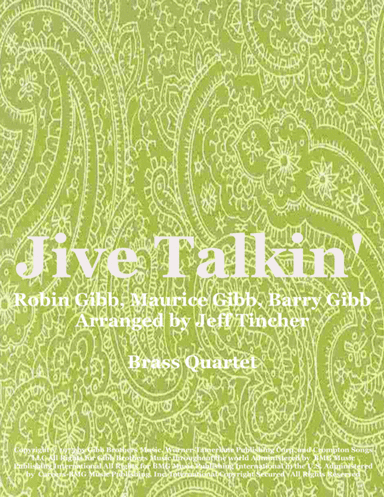 Jive Talkin' (arr. Jeff Tincher)