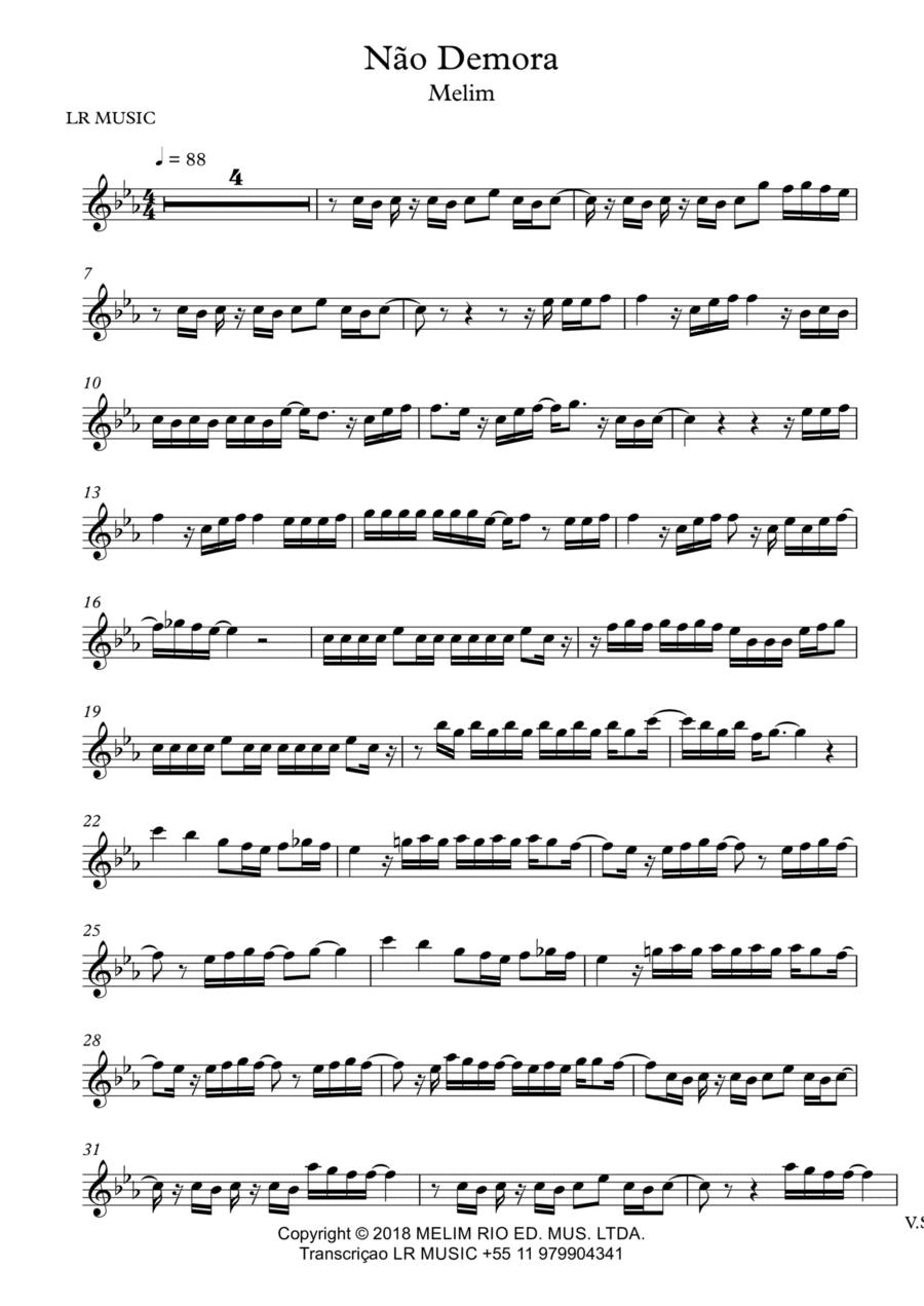 Nao Demora (arr. Lucas Rocha)