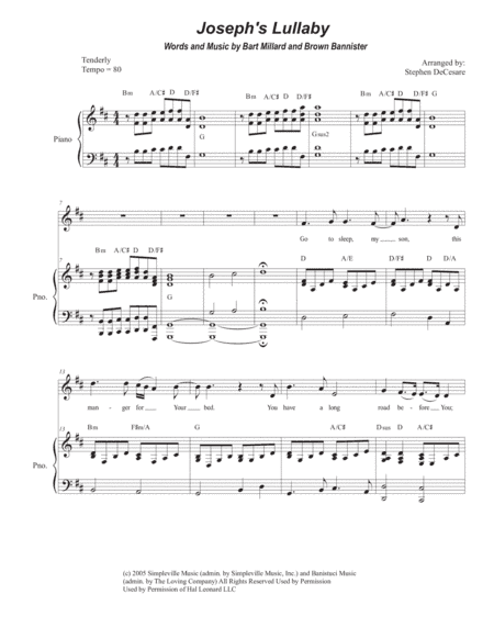 Joseph's Lullaby (arr. Stephen DeCesare)