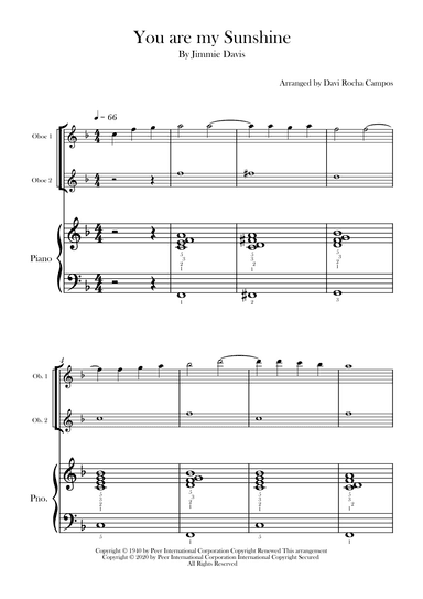 You Are My Sunshine (arr. Davi Rocha Campos)