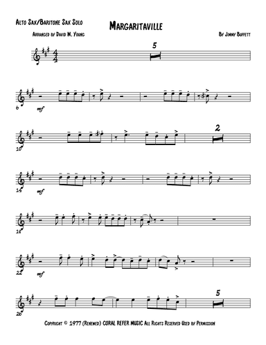 Margaritaville (arr. David W. Young)