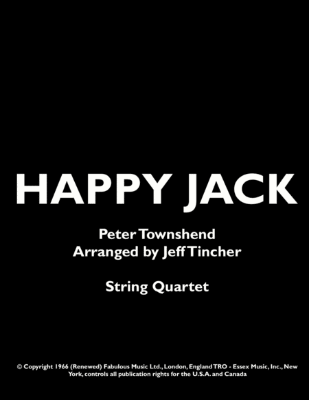 Happy Jack (arr. Jeff Tincher)
