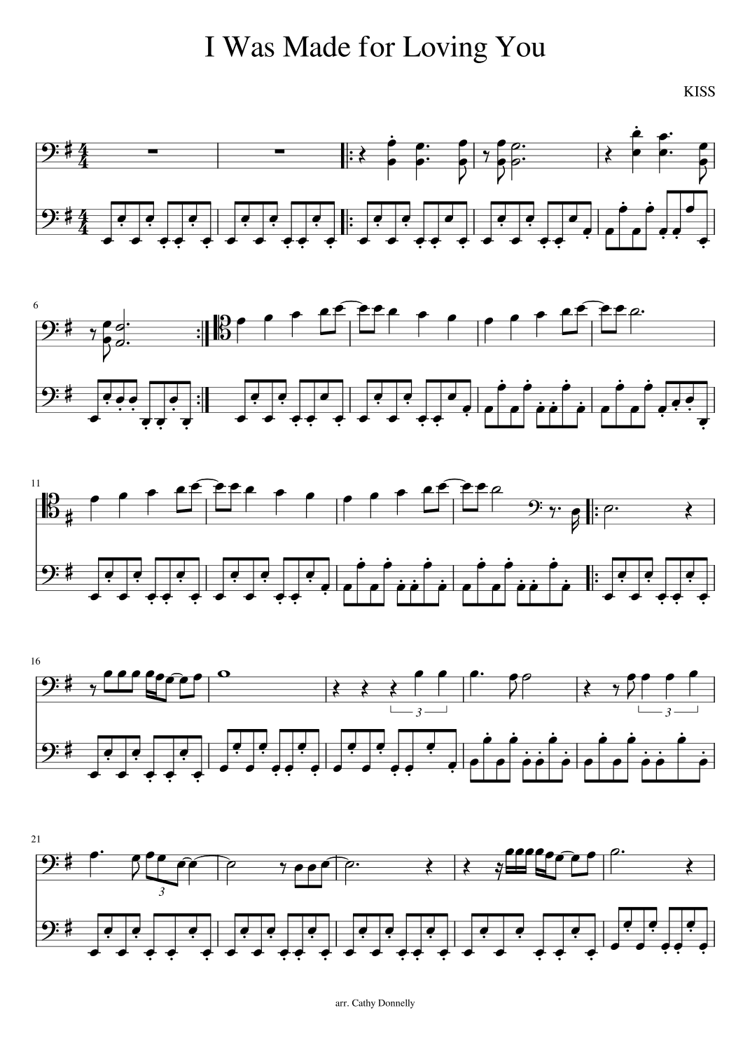 I Was Made For Lovin' You (arr. Cathy Donnelly)