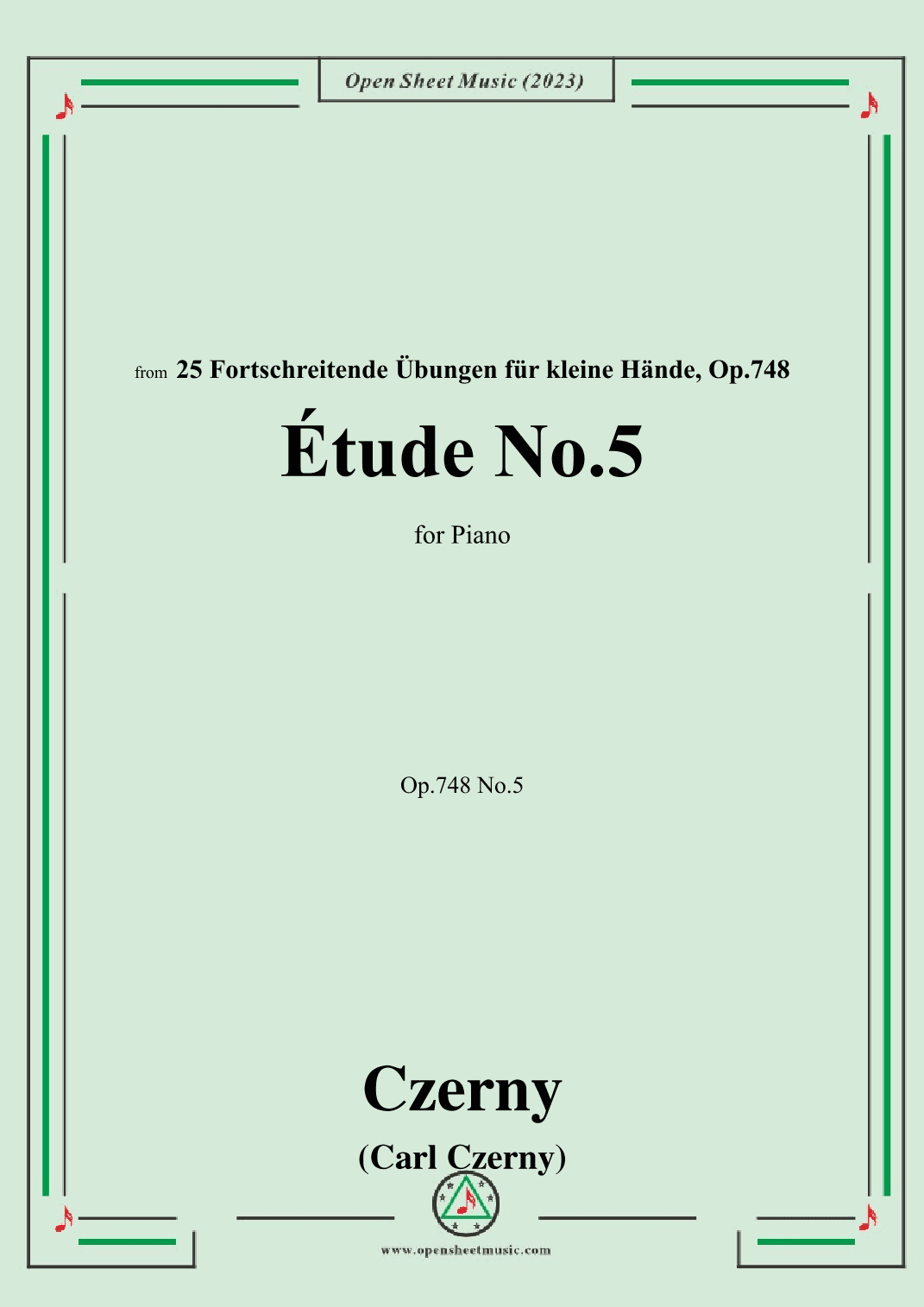 C. Czerny-Exercise No.5,Op.748 No.5 (arr. OSM Press)