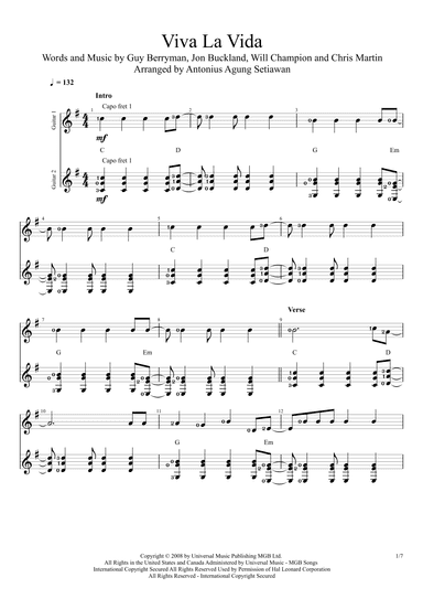 Viva La Vida (arr. Antonius Agung Setiawan)