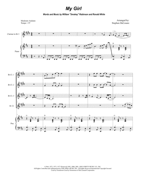 My Girl (arr. Stephen DeCesare)