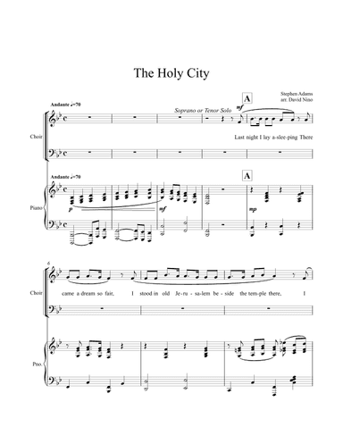 The Holy City (arr. David Nino)