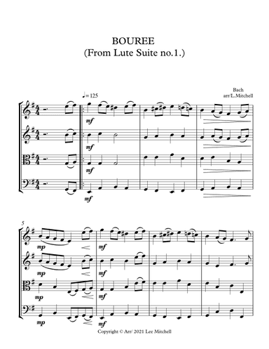 BOUREE (arr. Lee Mitchell)