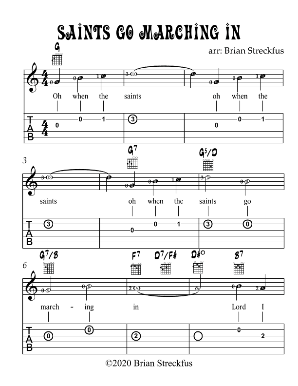 When the Saints go Marching In (arr. Brian Streckfus)