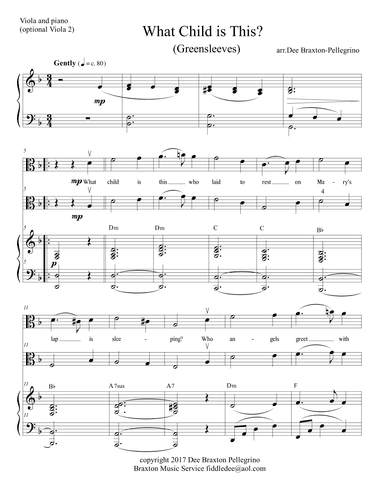 What Child is This? (Greensleeves) (arr. Dee Braxton-Pellegrino)