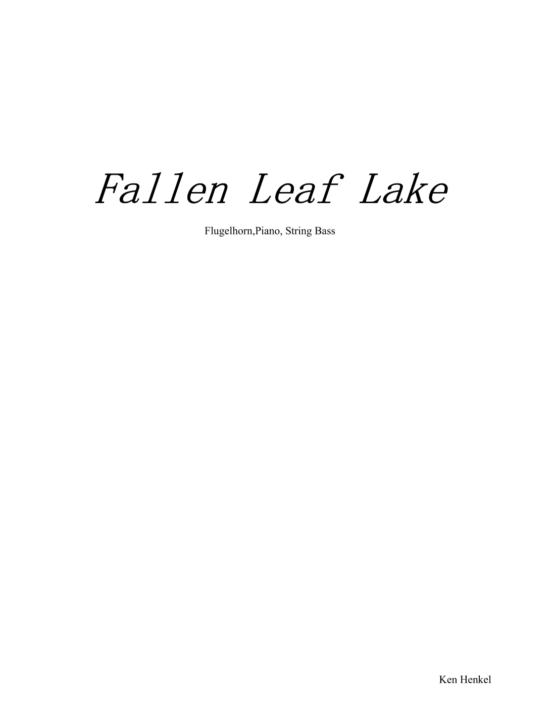 Fallen Leaf Lake
