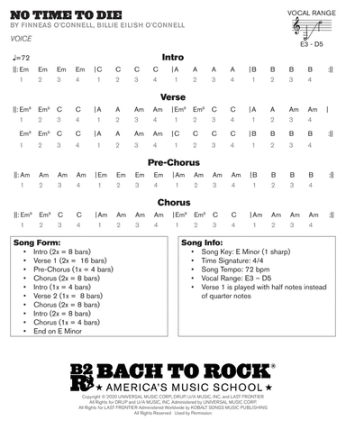 No Time To Die (arr. Bach to Rock)