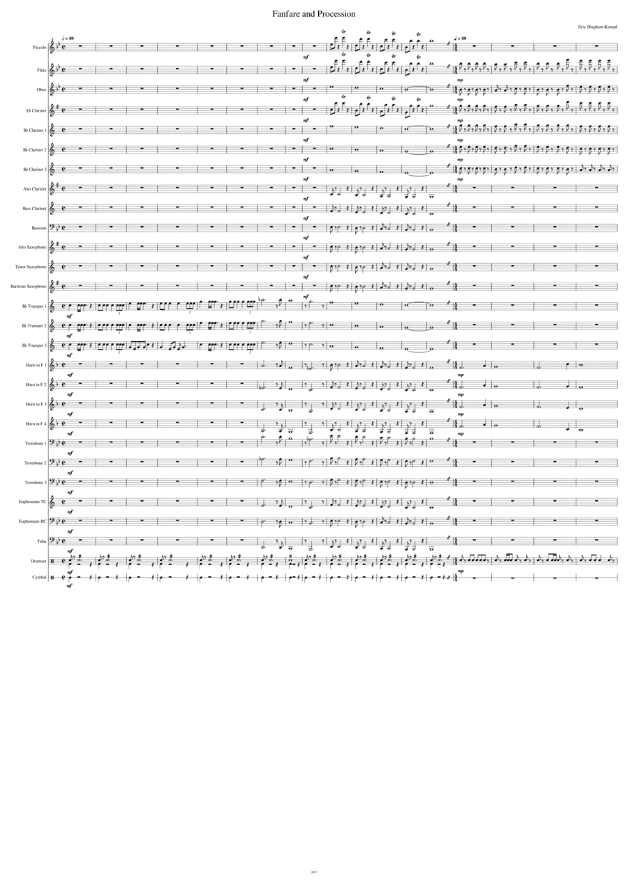 Fanfare and Procession