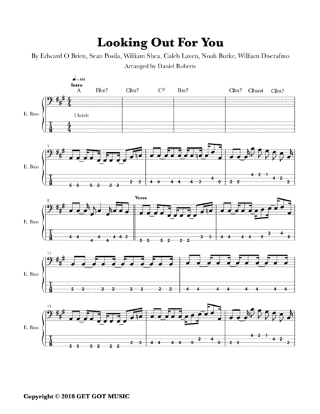 Looking Out For You (arr. Daniel Roberts)