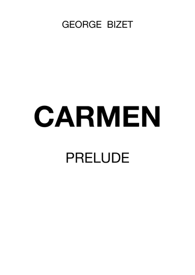 Carmen (arr. Aleksander Gref vel Alex Sanders)