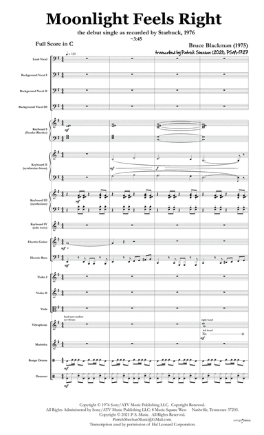 Moonlight Feels Right (arr. Patrick Sheehan)