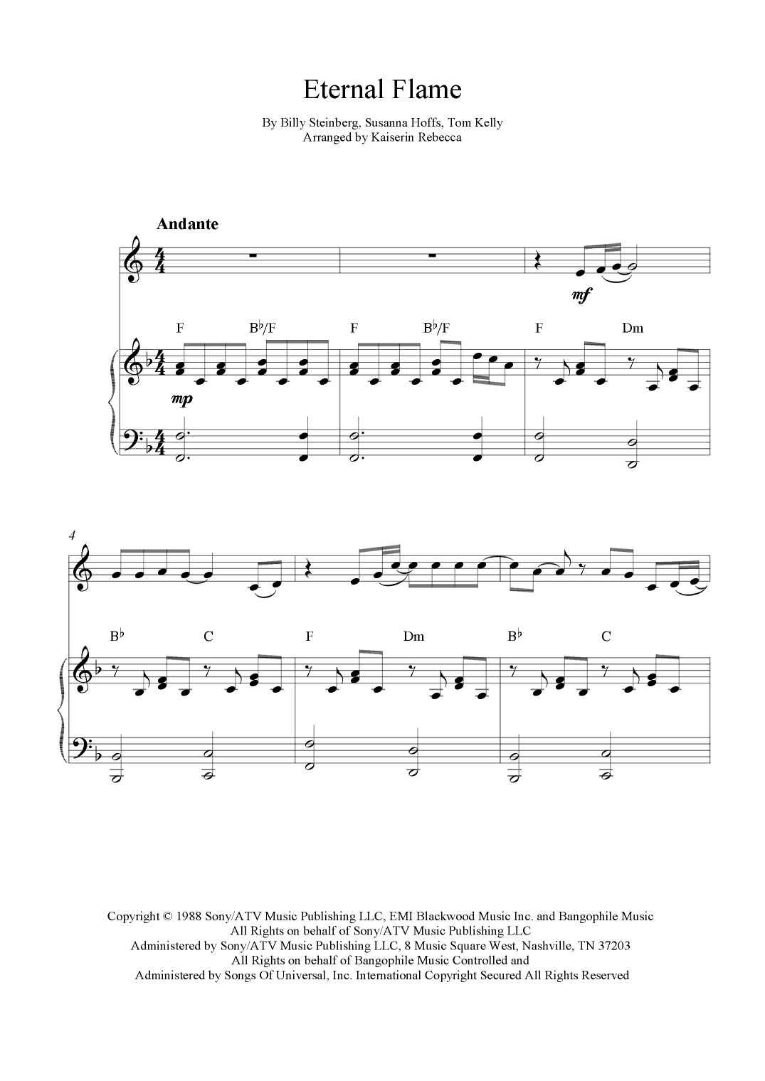 Eternal Flame (arr. Kaiserin Rebecca)