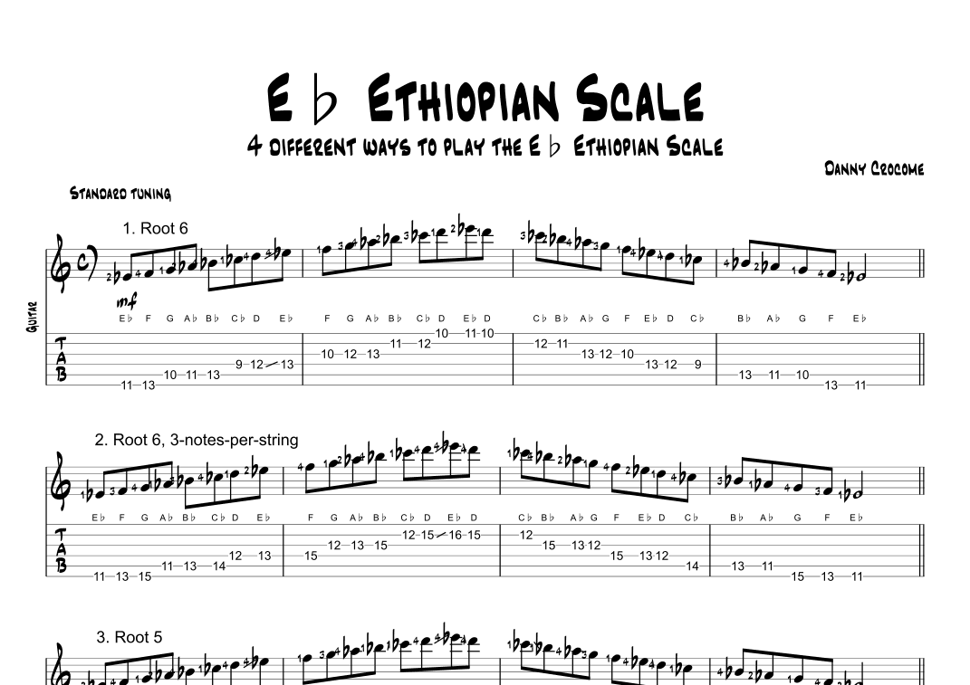 Eb Ethiopian Scale (4 Ways to Play)